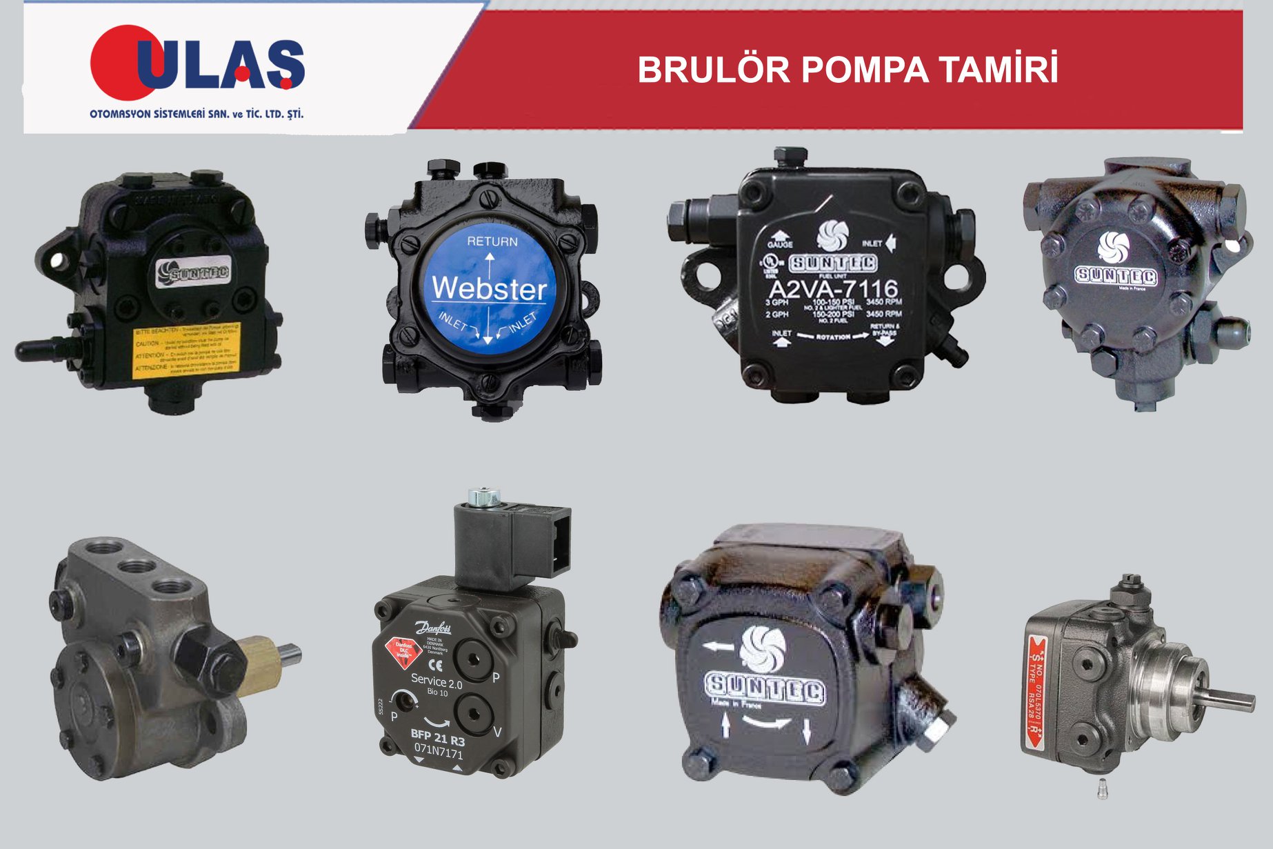 Kalorifer Kazanı Yakıt Pompası Satış ve Tamiri  - Ulaş Otomasyon