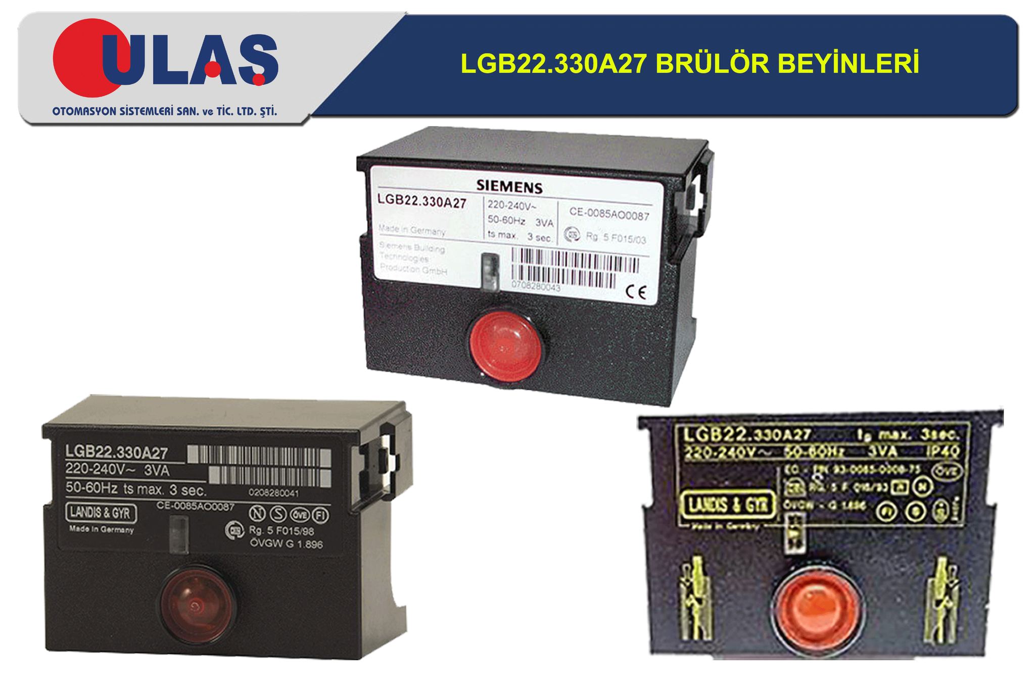LANDIS & GYR LGB22.330A27 satış&tamir&revizyon - Ulaş Otomasyon