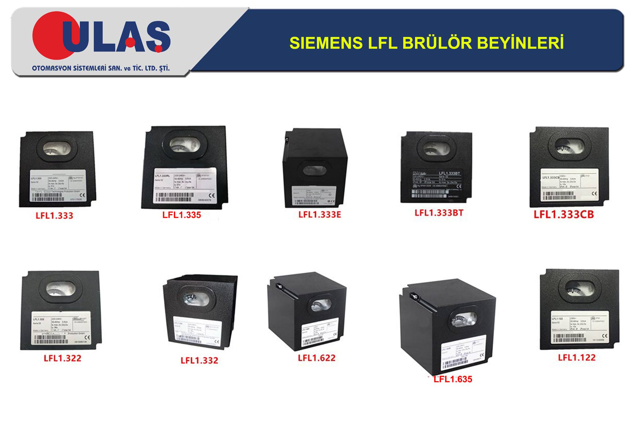 LANDIS & GYR LFL SERİSİ Brülör Beyni tamiri yapmaktayız.  - Ulaş Otomasyon